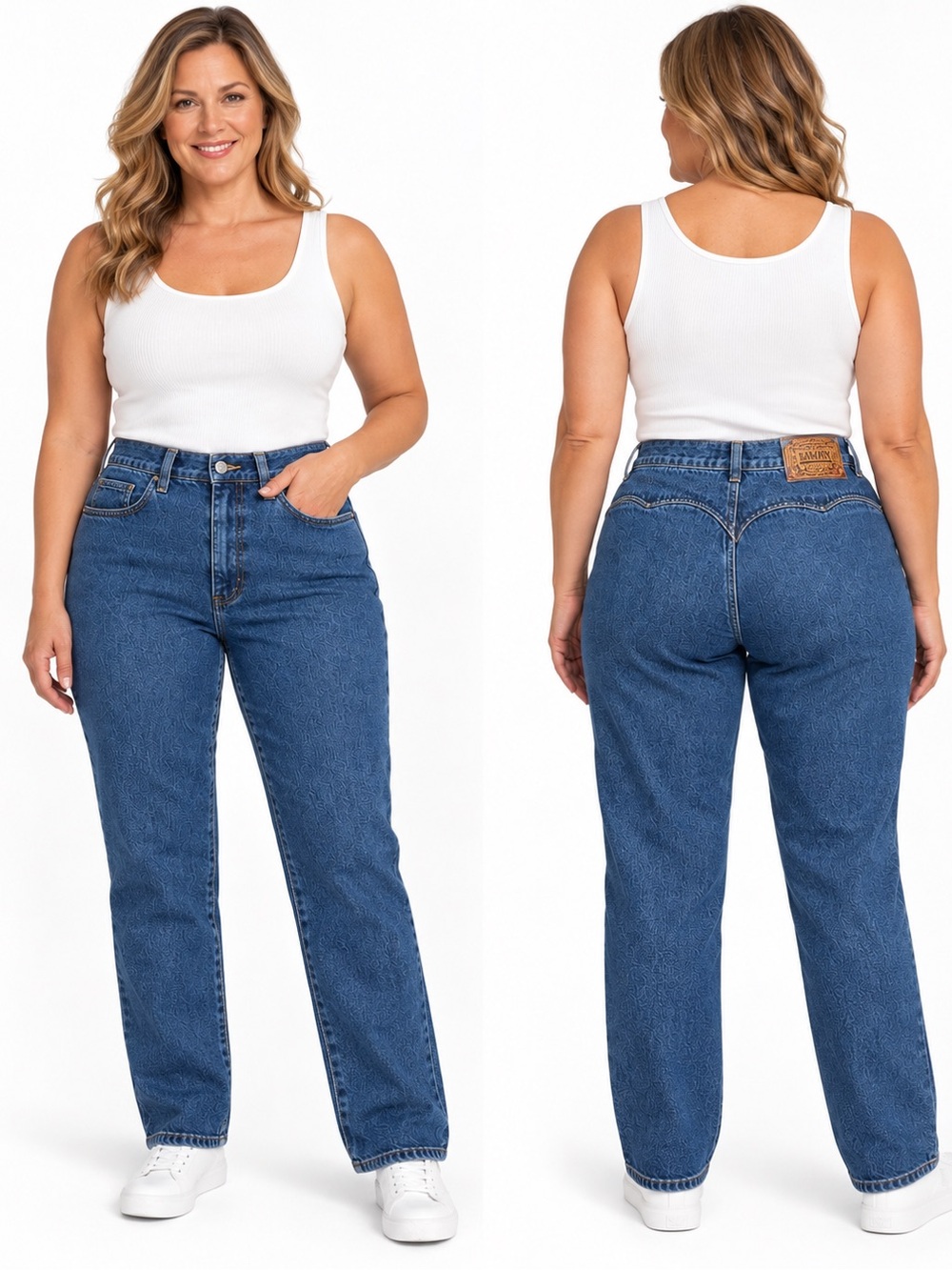 Vintage Lawman Western Jeans Size 15 Blue Denim Slim Fit High Rise 100% Cotton